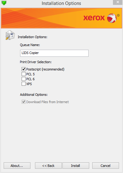 Printer Instructions for Windows |