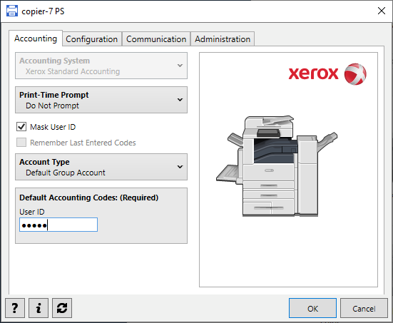 picture of Xerox Altalink config